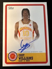 2023 Topps Chrome McDonalds Cody Williams On Card Auto SP Card #PA-CW Colorado