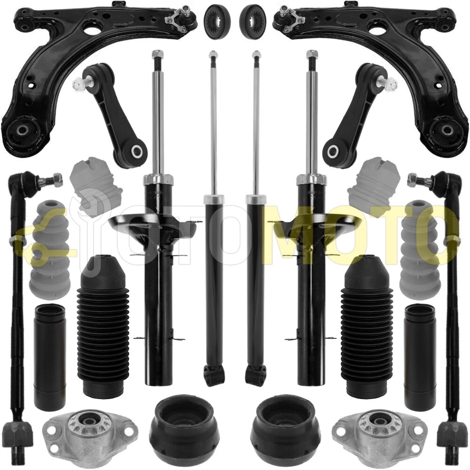 VW GOLF 4 IV BORA AMORTISSEURS AVANT ARRIÈRE TRIANGLE BRAS DE SUSPENSION ROTULES - Imagen 1 de 1