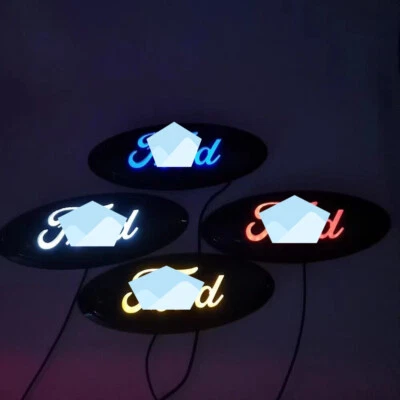 Insignia emblema luz 9’ LED ajuste estático Ford Truck ovalada carcasa negra Foto 1 de 4