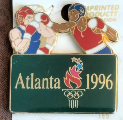 Vintage 1996 Atlanta Olympic Games Collection Pin Men's Boxing - Image 1 of 3