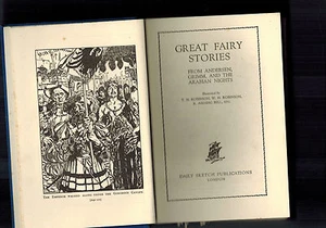 GREAT FAIRY STORIES Illus. T. H. Robinson & W. H. Robinson 1940s - Imagen 1 de 1