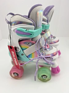 Sulifeel Regenbogen Einhorn verstellbar Mädchen Rollschuhe Größe Small 10c-13c Kinder - Bild 1 von 10