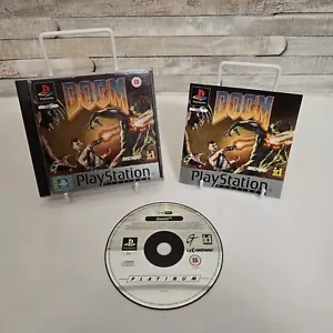 DOOM Sony Playstation 1 PS1 Game with Manual Official UK PAL - Picture 1 of 5