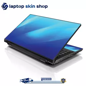 Laptop Skin Sticker Decal Cover for Notebook Apple Asus Blue Shades 13-16 inch - Picture 1 of 4