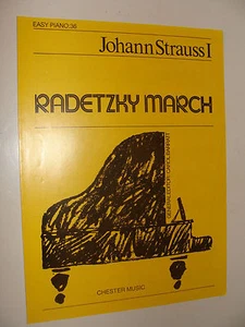 Partitura de piano fácil 1982 de Johann Strauss Radetzky March - Imagen 1 de 1