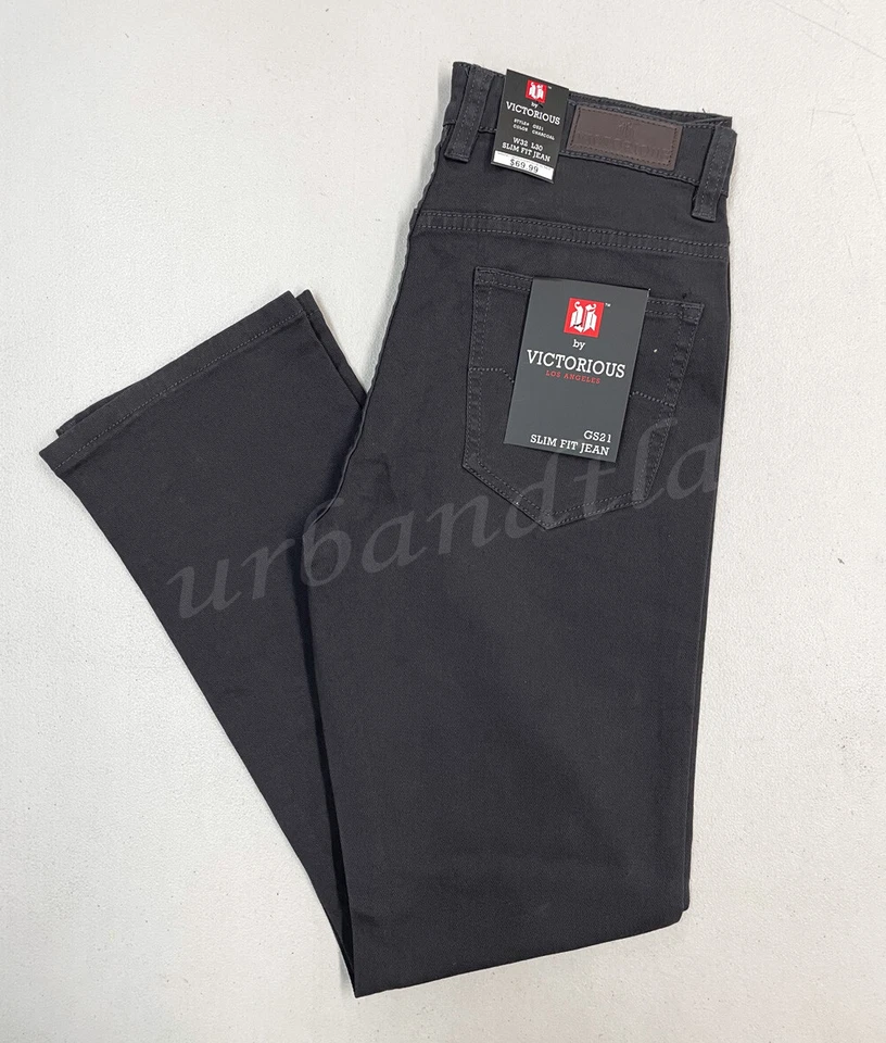 Men's Stretch Color Slim Jeans Pants Size 28-42 GS21 - Image 1 of 1