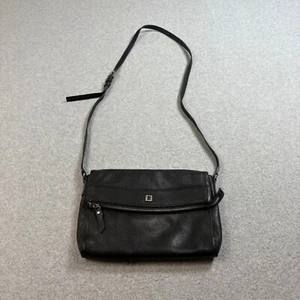 Lodis Purse Black Crossbody Pebble Leather Handbag Academia Whimsy Goth Capsule - Picture 1 of 12