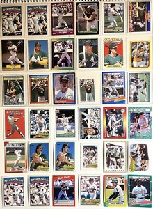 Oakland A’s Baseball, 51 Card Lot, 1987-1991, All-Stars, HOF, World Series Team