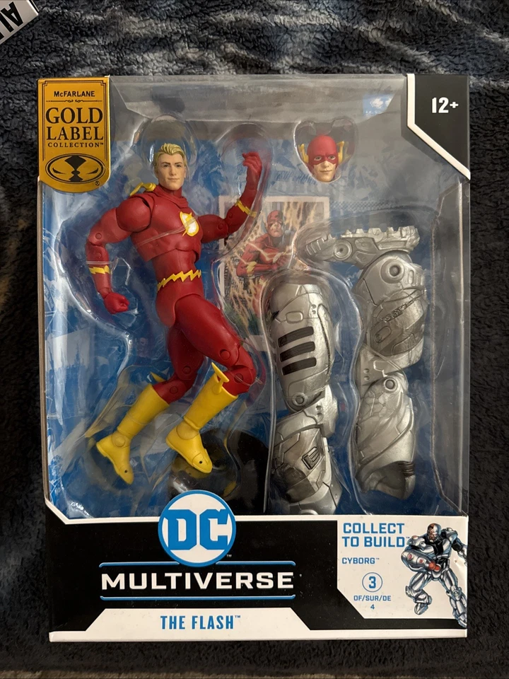 McFarlane Toys Gold Label The Flash Flashpoint Cyborg BAF Barry Allen Target Exc - Image 1 of 1