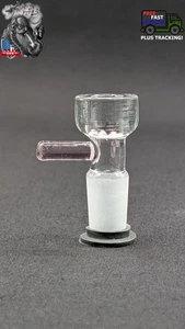 Fiocco di neve in vetro 14 mm maschio scivolo tabacco per tubi acqua - rosa fiocco di neve - Foto 1 di 5