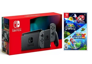 Consola Nintendo Switch Gris + Super Mario Galaxy 1 y 2 ✨ Paquete de 2 Consola de Juegos - Imagen 1 de 5