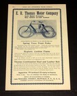 1903 OLD MAGAZINE PRINT AD, E.R. THOMAS CO, MODEL NO. 35 AUTO-BI MOTOR CYCLE!