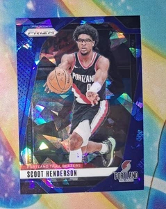 2024-2025 Panini Prizm Scoot Henderson Blue Cracked Ice #94 /125 - Bild 1 von 2