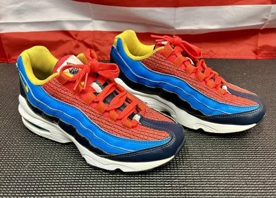 Nike Air Max 95 Now GS ‘Crimson Blue’ Size 5Y AV2289-600 - Image 1 of 4