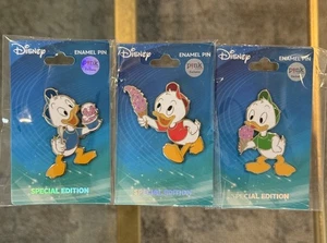 Disney PALM Huey, Dewey & Louie Ice Cream 3 Pin Set LE 500 New - Picture 1 of 2