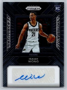 2023-24 Panini Prizm Isaiah Wong Indiana Pacers Auto Rookie #SS-IW - Imagen 1 de 2