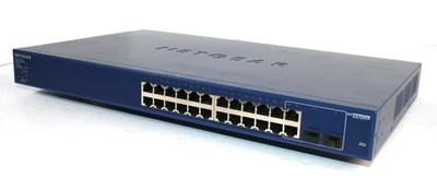 NetGear ProSafe 24 Port Gigabit Smart Switch All 24 Ports PoE GS724TP, 1U Tested - Image 1 of 4