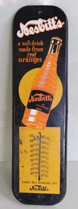 Vintage Original NESBITTS ORANGE With Bottle Soda Pop Thermometer - Picture 1 of 5