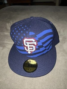 San Francisco Giants 2015 4th July 7 5/8 New Era Hat - Picture 1 of 3