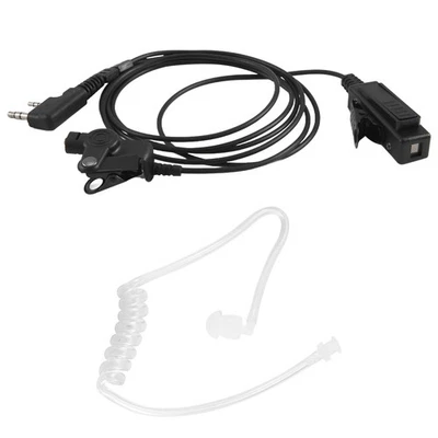  2pin Covert Acoustic Air Tube Security Earpiece Headset Mic Walkie9114 - Image 1 of 4