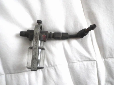 Filtro de gas combustible Zenith vintage con recipiente de sedimentos de vidrio Foto 1 de 4