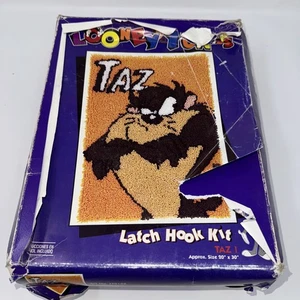 Looney Tunes Latch Hook Rug Kit Taz 20" X 30" 1996 - Picture 1 of 4