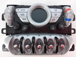 MINI R55 R56 2007-2010 A/C Silver Climate Heater Controls Panel Switches 3455285 - Picture 1 of 11