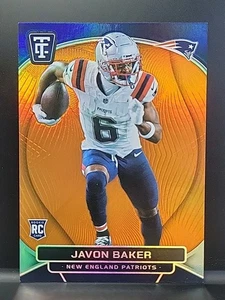 2024 Totally Certified #136 Javon Baker /99 Mirror Platinum Orange Patriots RC - Bild 1 von 3