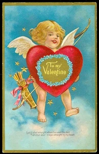 AD CARD FOR POSTCARD CO. - TO MY VALENTINE - Picture 1 of 2