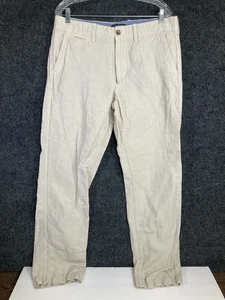 Banana Republic Straight Fit Herren Leinen Baumwolle Hose Größe 33/34 - Bild 1 von 9