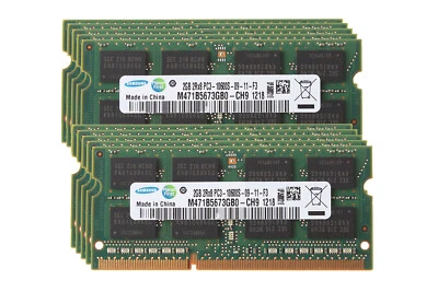 20GB Samsung 10x 2GB DDR3 1333MHz PC3-10600S 204PIN SODIMM Laptop Memory RAM #N - Image 1 of 4