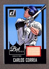 2016 Panini Donruss #BK-CC Carlos Correa Bat Kings Bat Relic Patch RC Astros