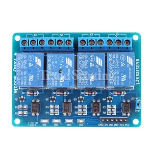 4 Channel DC 5V Relay Board Switch Module for Arduino Raspberry Pi ARM AVR DSP - Picture 1 of 5