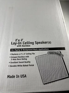 Valcom X-228 Lay-in Ceiling Speaker 8 Ohms Package of 2  - Picture 1 of 5