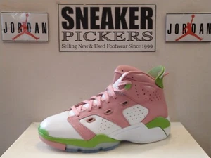 Air Jordan 6-17-23 GS - DM1159 613 - Pink / White - Green - 5Y / Womens 6.5 NEW - Picture 1 of 15