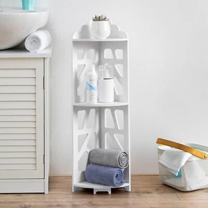 Scaffale angolare 3 livelli supporto bagno, soggiorno, camera da letto organizer NUOVO - Foto 1 di 5