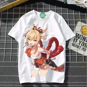 Genshin Impact Cosplay Game Manga T-Shirt shirt Unterhemd Undershirt Polyester  - Picture 1 of 2