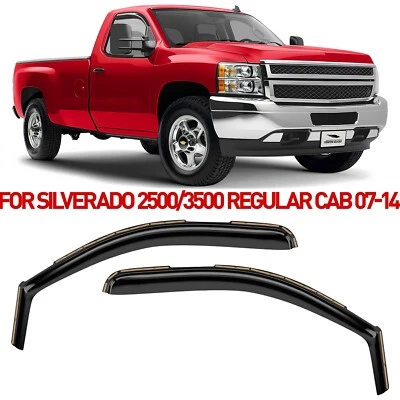 Rain Guards Vent Visors Shade for 2007-2014 Chevy Silverado 2500 Regular Cab - Image 1 of 4