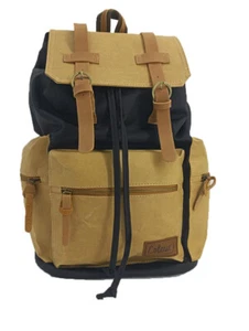 Colours Skateboards Paper Nylon Tan/Black Backpack Bag Rucksack w/ Laptop Sleeve - Picture 1 of 5