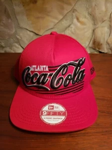 Coca Cola Atlanta New Era Hat Snapback Adjustable Cap Coca Cola Red A Frame Snap - Picture 1 of 8