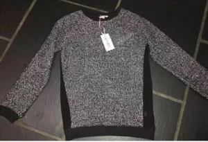 BLACK WHITE JUMPER 11-12 yrs Sheer BNWT - Picture 1 of 9