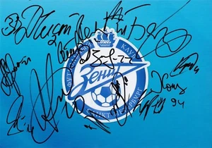 Football - Zenit St Petersburg - Hand Signed 12x8 Photograph - 2021/22 - COA - Picture 1 of 1