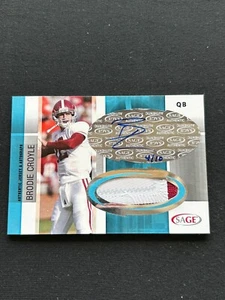 Brodie Croyle 2006 SAGE HIT Auto Autograph Patch RC Alabama Crimson Tide 4/10 - Picture 1 of 2