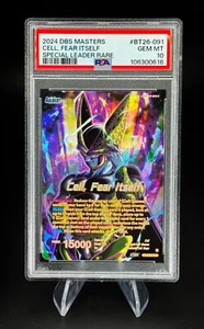 Cell, Fear Itself – BT26-091 SLR  – Dragon Ball Super – Ultimate Advent – PSA 10 - Picture 1 of 4