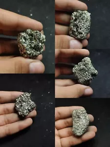 Natürliche rohe Pyritcluster - glänzende Kristallproben, Größen, Gewichte - Bild 1 von 21