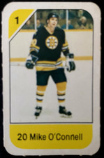 Rare Mike O'CONNELL 1982-83 Mini Card Post Cereal #1 Boston Bruins