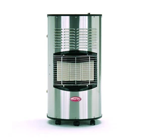 Burny 8400 Sahara INOX Heizgerät Edelstahl/Schwarz +Druckregler für Außenbereich - Bild 1 von 4