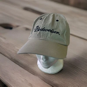 Budweiser Beer 2006 Strapback Hat Cap Tan Cotton Embroidered Brewery Anheuser - Picture 1 of 6