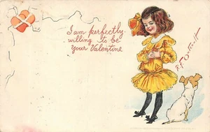 # A253 POSTAL DE SAN VALENTÍN FIRMADA POR ARTISTA, R. F. OUTCAULT - Imagen 1 de 2