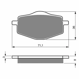 Front Sintered Brake Pads Fit YAMAHA TT600 1985 1986 1987 - Picture 1 of 3